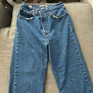 Levi rib cage straight pants